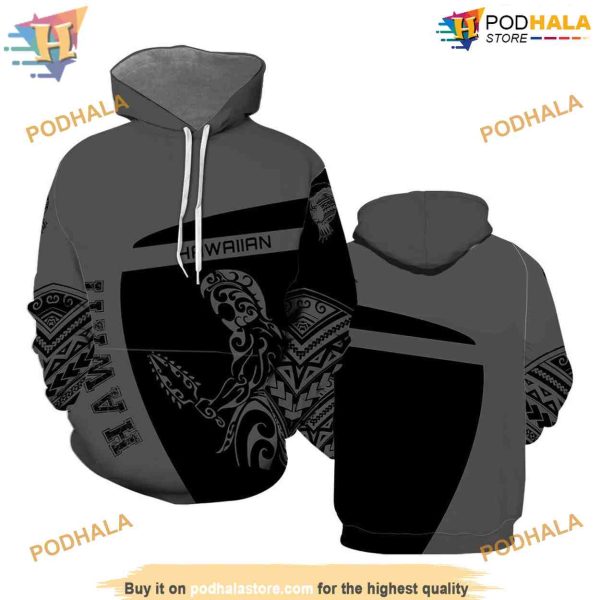 Hawaii Warrior All Over Print 3D Hoodie