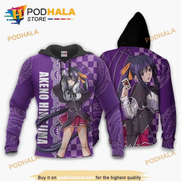 High School Dxd Akeno Himejima Anime Manga 3D Hoodie