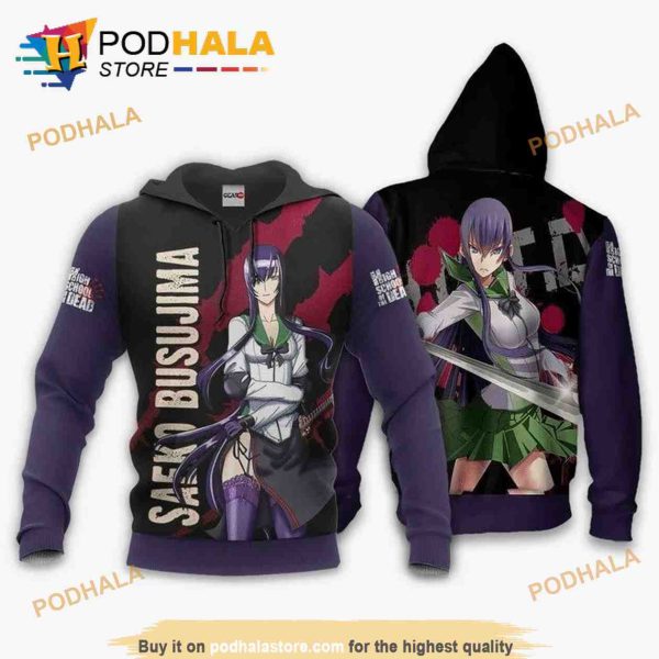 Highschool Of Dead Saeko Busujima Anime Manga 3D Hoodie