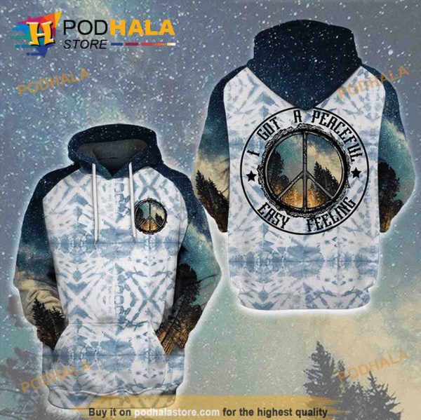 Hippie Camping I Got A Peaceful Easy Feeling 3D Hoodie