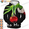 Ho Ho Ho Grinch Gifts Christmas AOP 3D Hoodie