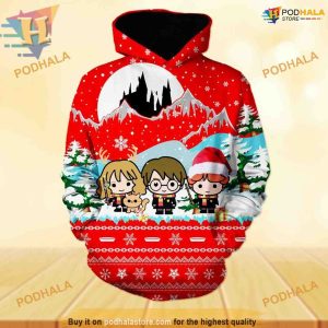 Hogwarts Christmas Magic 3D Hoodie