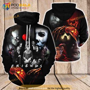 Horror Movie Characters Halloween 3D Hoodie