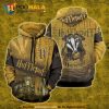 Hufflepuff Logo Harry Potter Houses 3D Hoodie Sweatshirt