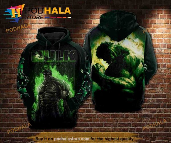 Hulk Marvel Comics 3D Hoodie Sweatshirt For Fans