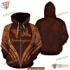 Hummingbird Animal Leather Brown Unisex Print All 3D Christmas Hoodie