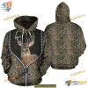 Hunting Deer Pattern Green Unisex Print All 3D Christmas Hoodie