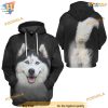 Husky Dog Costume Full All Over Printed 3D Hoodie Sweatshirt