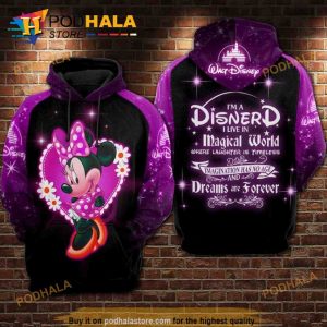 I Am A Disnerd Mickey All Over Print 3D Hoodie