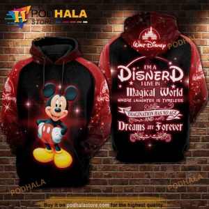 I Am A Disnerd Mickey All Over Print 3D Hoodie