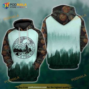 I Hate People Pine Cone Camping 3D Hoodie Sweatshirt