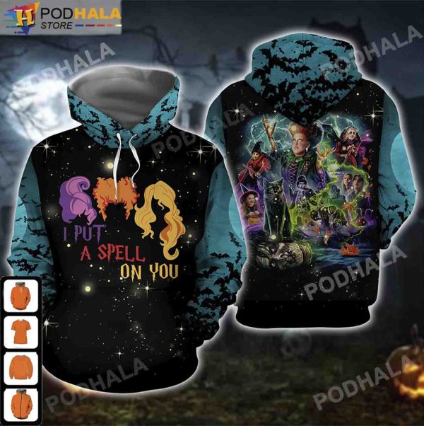 I Put A Spell On You Hocus Pocus Costumes 3D Hoodie