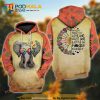 I’m Mostly Peace Love And Light Elephant Yoga Hippie 3D Hoodie