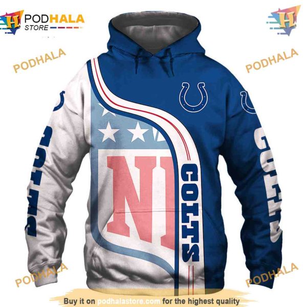 Indianapolis Colts 3D NFL Hoodie