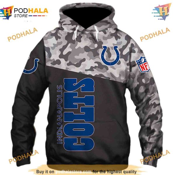 Indianapolis Colts Military NFL Hoodie 3D