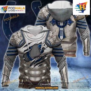 Indianapolis Colts NFL Knight Templar Armor Shirt NFL Hoodie 3D