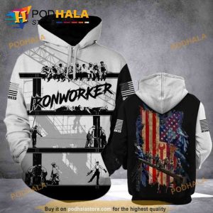 Iron Worker Style Site All Over Printing 3D Hoodie