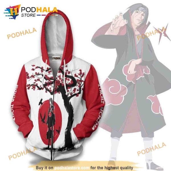 Itachi Akatsuki 3D Hoodie Naruto Clothes Anime Outfit Ninja Under The Sun