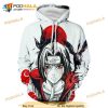 Itachi Uchiha Naruto Anime Funny All Over Printing 3D Hoodie