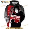 Itachi Uchiha Naruto Uzumaki Anime All Over Printing 3D Hoodie