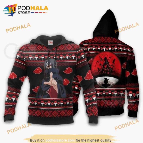 Itachi Ugly Chrismast Anime Manga Naruto 3D Hoodie