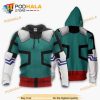 Izuku Midoriya Anime Manga My Hero Academia 3D Hoodie