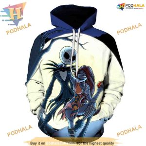 Jack & Sally 3D Anime Hoodie