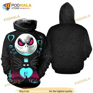 Jack Skellington Halloween Disney AOP Unisex Hoodie