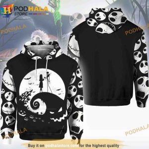 Jack Skellington Jjack Nightmare Before Christmas All Over Print Hoodie