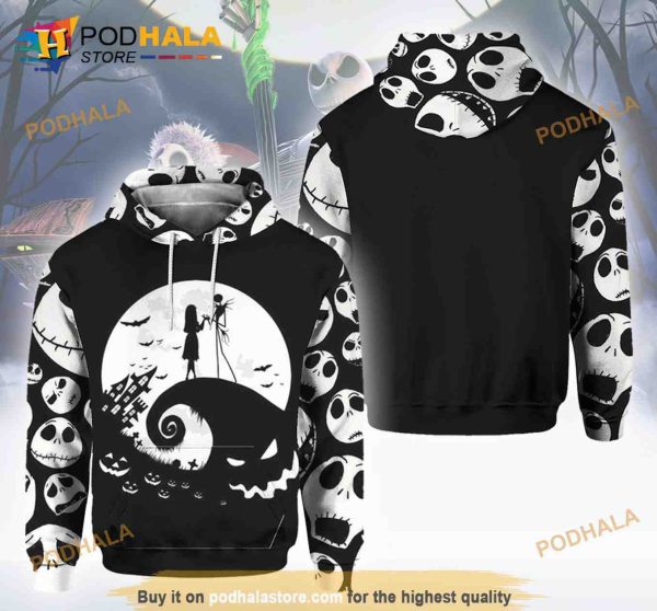 Jack Skellington Jjack Nightmare Before Christmas All Over Print Hoodie