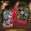 Jack Skellington Marry Christmas Over Print Halloween 3D Hoodie Sweatshirt