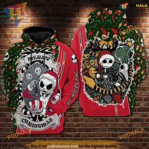 Jack Skellington Merry Xmas 3D Hoodie