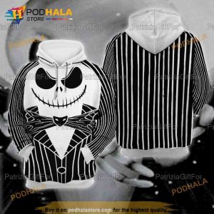 Jack Skellington Skellington Style Caro Halloween 3D Hoodie