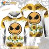 Jack Skellington Sunflower All Over Print Halloween 3D Hoodie