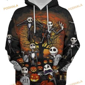 Jack Skellington The Nightmare Halloween 3D Hoodie