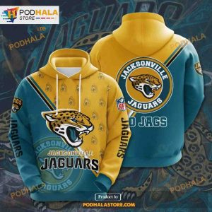 Jacksonville Jaguars 3D Team Logo NFL Hoodie 3D