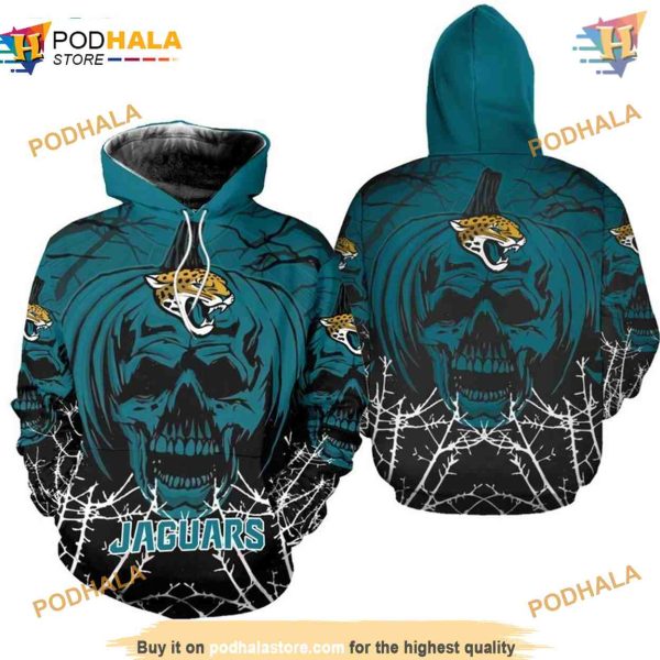 Jacksonville Jaguars NFL Hoodie 3D Halloween