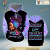 January Girl Black Queen All Over Printed 3D Hoodie Sweatshirt