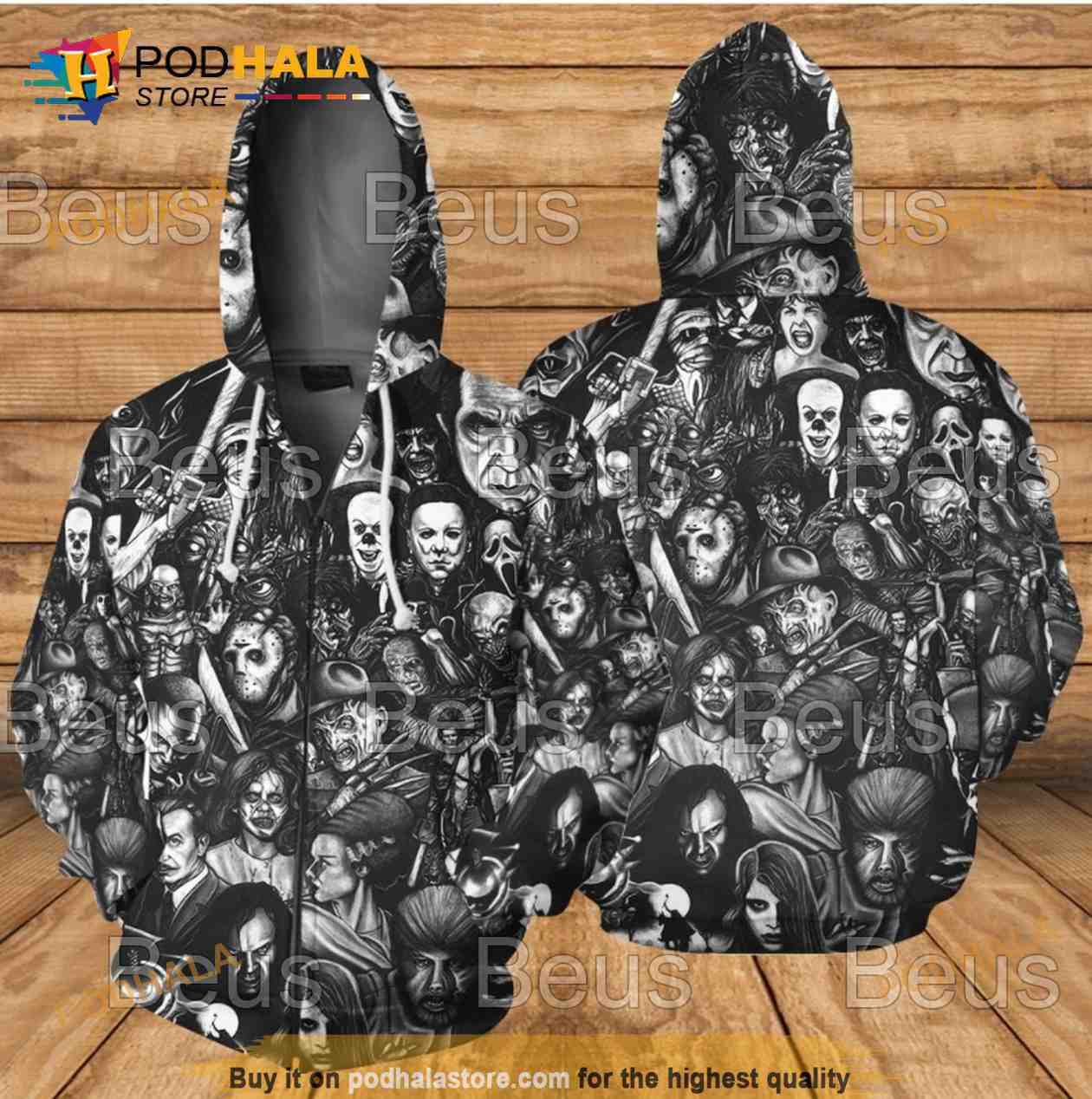 Jason Voorhees 3D Print Horror Movie Scary Sweat Horror Hoodie Jason Voorhees 3D Print Horror Movie Scary Sweat Horror Hoodie