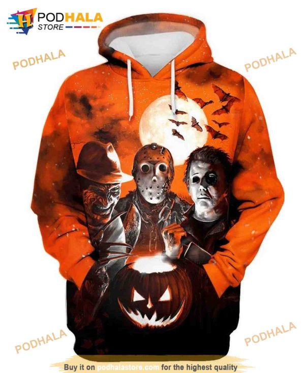 Jason Voorhees Halloween 3D Hoodie