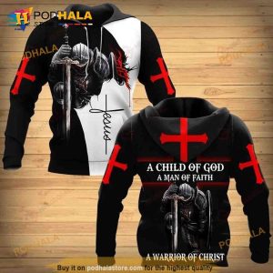 Jesus A Child Of God A Man Of Faith Full Over Printing 3D Hoodie Sweatshirt