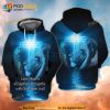 Jesus And Lion At Night I Dont Have It All Together But Together With God I Have It All 3D Hoodie