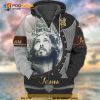 Jesus God Faith Over Fear 3D Zip Hoodie Sweatshirt