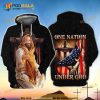 Jesus One Nation Under God Full Printing 3D Hoodie Sweatshirt