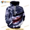 Joker Face 3D Horror Halloween All Print AOP Unisex Hoodie