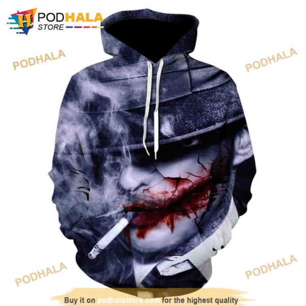 Joker Face 3D Horror Halloween All over Print 3D Hoodie