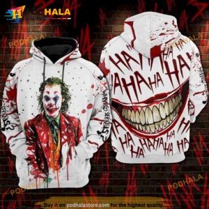 Joker Lovers Creepy Smile Halloween Halloween 3D Hoodie