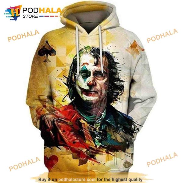 Joker Tragedy Comedy Dc Comic Halloween 3D Hoodie