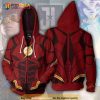 Justice League Comic Style Flash Jacket Superhero Cosplay Up Hoodie