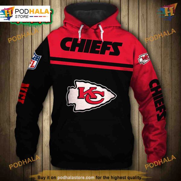 Kansas City Chiefs 3D Skull Hoodie